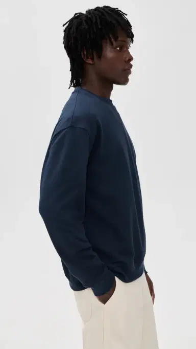 Barbour Blythe Crew Neck Sweatshirt Navy | Thumbnail 4