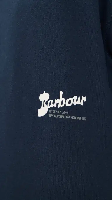 Barbour Blythe Crew Neck Sweatshirt Navy | Thumbnail 6