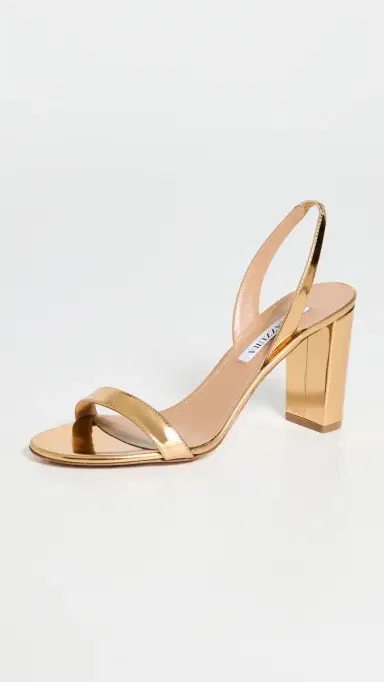 Aquazzura So Nude Sandals 85mm Soft Gold 38 | Thumbnail 2