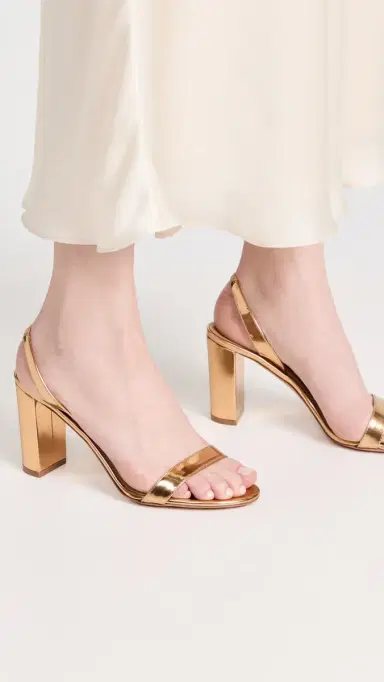 Aquazzura So Nude Sandals 85mm Soft Gold 38 | Thumbnail 3