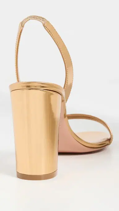 Aquazzura So Nude Sandals 85mm Soft Gold 38 | Thumbnail 4
