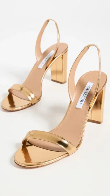 Aquazzura So Nude Sandals 85mm Soft Gold 38 | Thumbnail 5