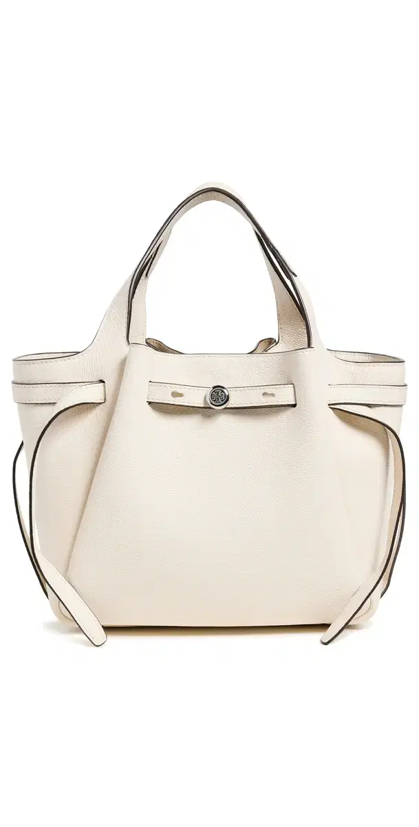 Romy Pebbled Satchel Light Cream One Size