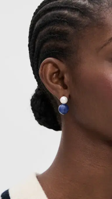 Shashi Bianca Gemstone Earrings | Thumbnail 3