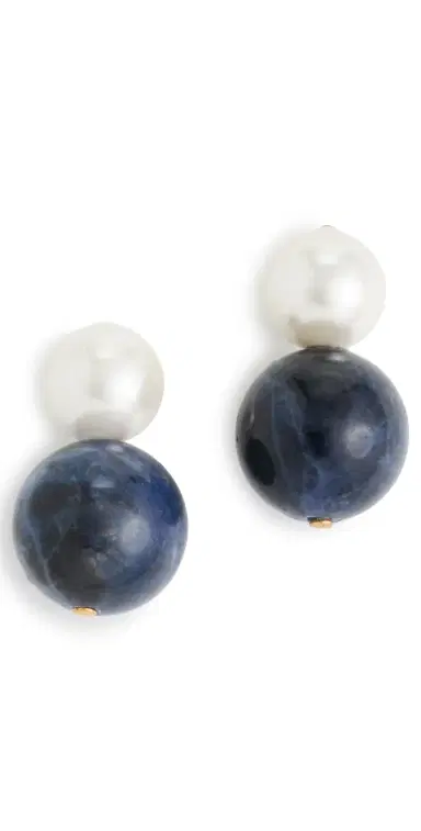 Shashi Bianca Gemstone Earrings | Thumbnail 1