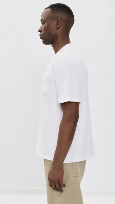 Marine Layer Relaxed Cloud 9 Jersey Tee White L | Thumbnail 4