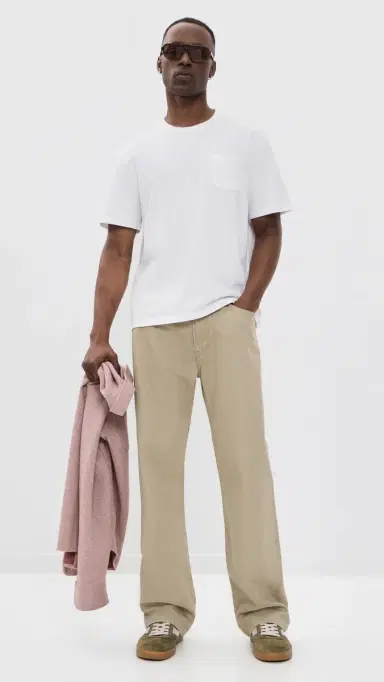Marine Layer Relaxed Cloud 9 Jersey Tee White L | Thumbnail 5