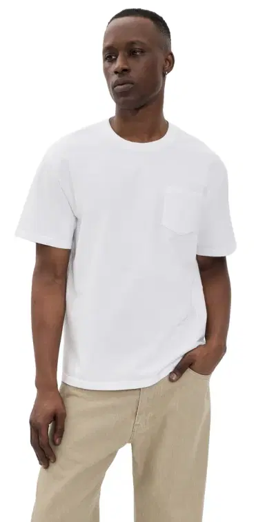 Marine Layer Relaxed Cloud 9 Jersey Tee White L | Thumbnail 1