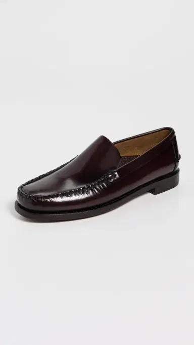 Sebago Frank Leather Loafers Brown Burgundy | Thumbnail 2