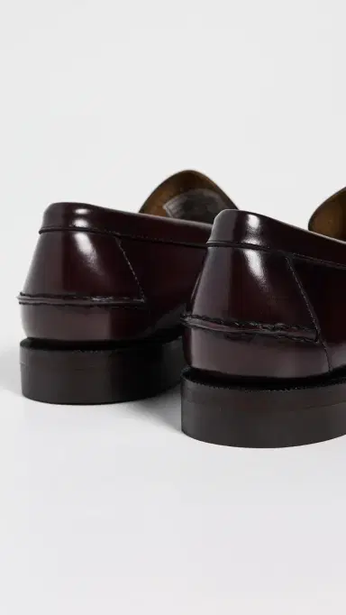 Sebago Frank Leather Loafers Brown Burgundy | Thumbnail 3
