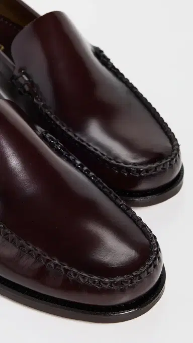 Sebago Frank Leather Loafers Brown Burgundy | Thumbnail 5