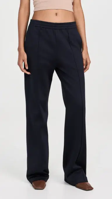 Tibi Active Knit Scottie Jogger Pants Navy S | Thumbnail 2