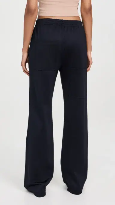 Tibi Active Knit Scottie Jogger Pants Navy S | Thumbnail 3