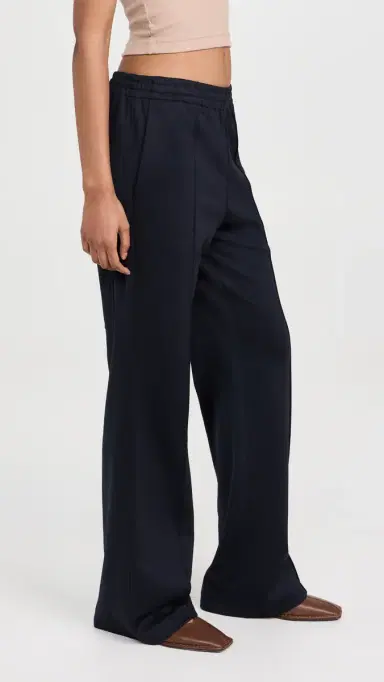 Tibi Active Knit Scottie Jogger Pants Navy S | Thumbnail 4
