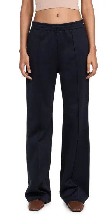 Tibi Active Knit Scottie Jogger Pants Navy S | Thumbnail 1