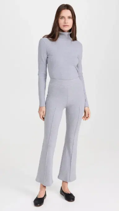 DONNI. The Rib Turtleneck Heather Grey | Thumbnail 5 DONNI. The Rib Turtleneck Heather Grey | Thumbnail 5