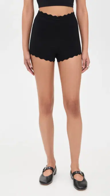 NIA Mazzy Knit Shorts Black M | Thumbnail 2 NIA Mazzy Knit Shorts Black M | Thumbnail 2