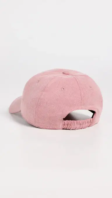 rag & bone Harlow Baseball Cap Pink Denim One Size | Thumbnail 4