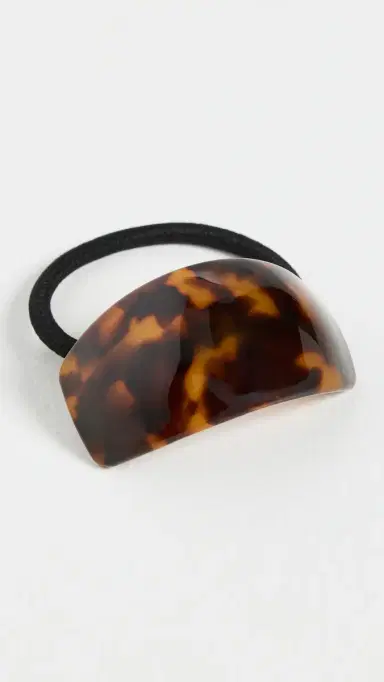 Lele Sadoughi Genie Acetate Hair Tie Tortoise One Size | Thumbnail 2