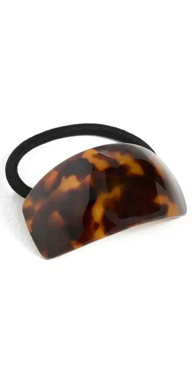 Lele Sadoughi Genie Acetate Hair Tie Tortoise One Size | Thumbnail 1