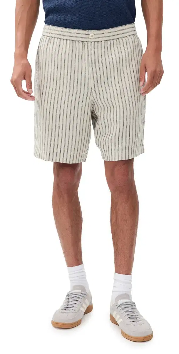 Vince Ballston tripe Hemp horts 8 Parchment/Coastal tripe