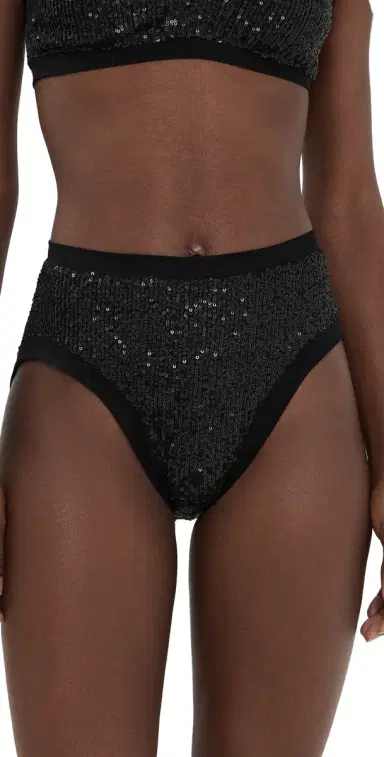 Norma Kamali Racer Swim Bikini Bottoms Black | Thumbnail 1 Norma Kamali Racer Swim Bikini Bottoms Black | Thumbnail 1