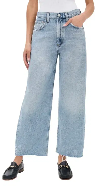 AGOLDE Low Curve Fray Jeans Force 31 | Thumbnail 1 AGOLDE Low Curve Fray Jeans Force 31 | Thumbnail 1