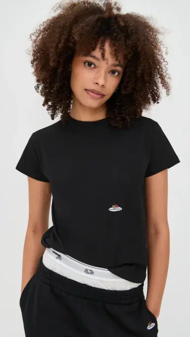 Hommegirls Homme Girls x Fruit of The Loom Classic Tee 2 Pack White/Black L | Thumbnail 3