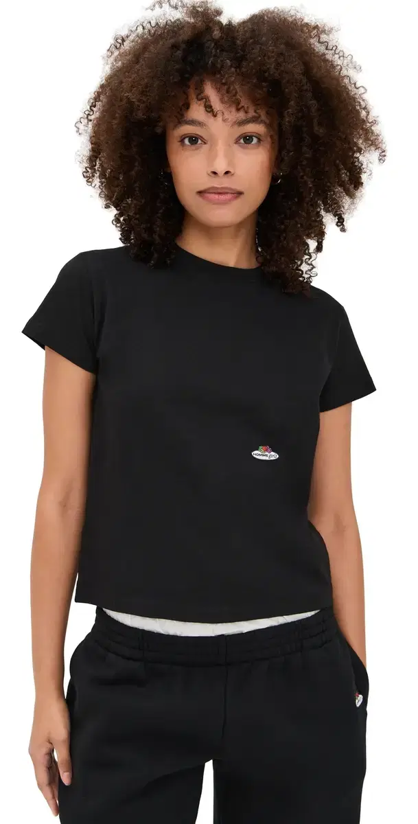 Homme Girls x Fruit of The oom Classic Tee 2 Pack White/Black