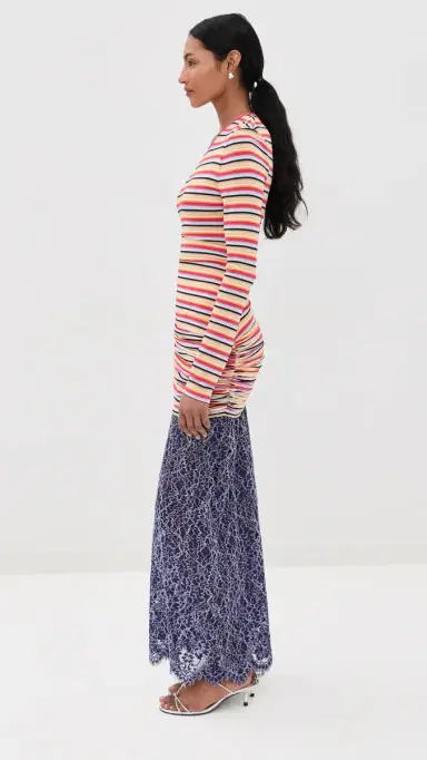 Christopher Esber Calypso Iris Lace Dress Calypso Stripe | Thumbnail 4 Christopher Esber Calypso Iris Lace Dress Calypso Stripe | Thumbnail 4