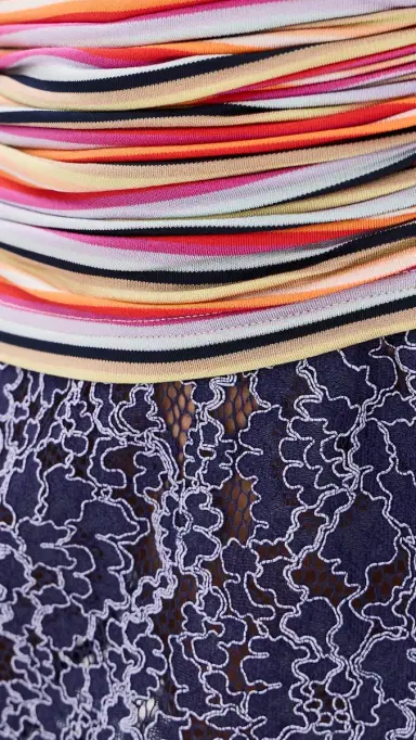 Christopher Esber Calypso Iris Lace Dress Calypso Stripe | Thumbnail 6 Christopher Esber Calypso Iris Lace Dress Calypso Stripe | Thumbnail 6