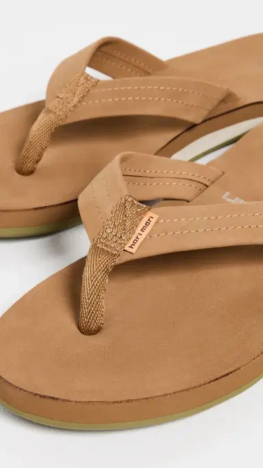 Hari Mari Fields Flip Flops Tan/Olive 9 | Thumbnail 5 Hari Mari Fields Flip Flops Tan/Olive 9 | Thumbnail 5