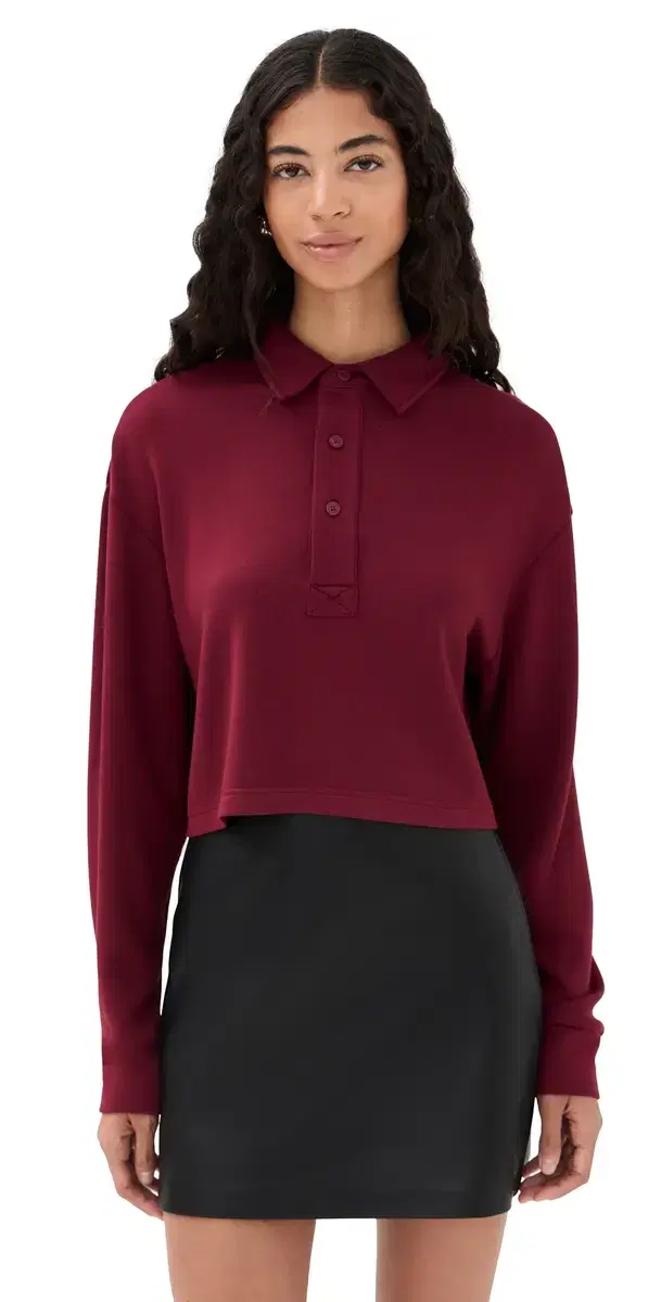 LE BOP Hayley Cropped Polo erlot