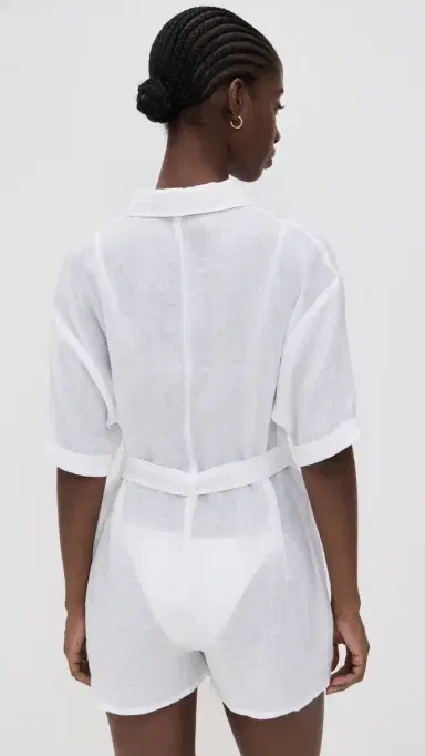 vitamin A Playa Romper White M | Thumbnail 3