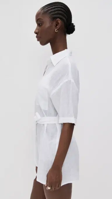 vitamin A Playa Romper White M | Thumbnail 4