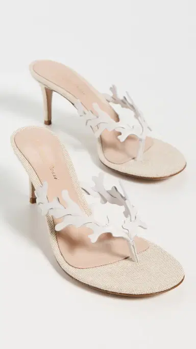 Gianvito Rossi Nappa Paros Heels Off White/Naturale | Thumbnail 5