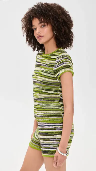 Proenza Schouler White Label Veya Knit Tee Apple ulti | Thumbnail 4