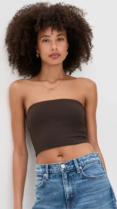 susana monaco Crop Tube Top Java M | Thumbnail 2 susana monaco Crop Tube Top Java M | Thumbnail 2