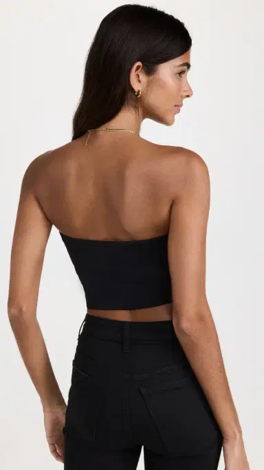 susana monaco Crop Tube Top Black M | Thumbnail 3 susana monaco Crop Tube Top Black M | Thumbnail 3