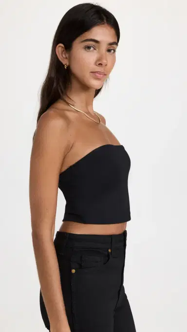 susana monaco Crop Tube Top Black M | Thumbnail 4 susana monaco Crop Tube Top Black M | Thumbnail 4