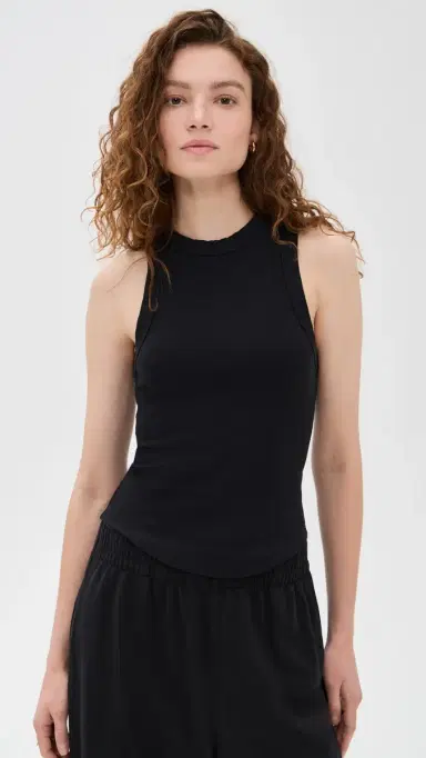 Vitamin A Daybreak Essential Tank Black | Thumbnail 2