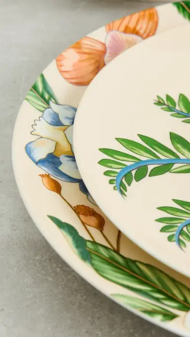 FARM Rio Floral Nature Dinner Plates Set of 2 Multi One Size | Thumbnail 4