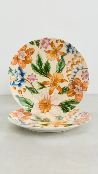 FARM Rio Floral Nature Dinner Plates Set of 2 Multi One Size | Thumbnail 5