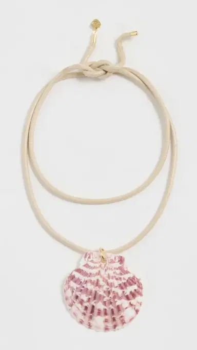 HART Striped Scallop Shell Cord Necklace | Thumbnail 4
