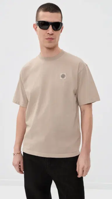 Stone Island Garment Dyed Tee Desert | Thumbnail 2