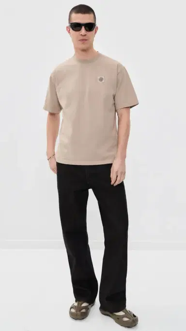 Stone Island Garment Dyed Tee Desert | Thumbnail 5