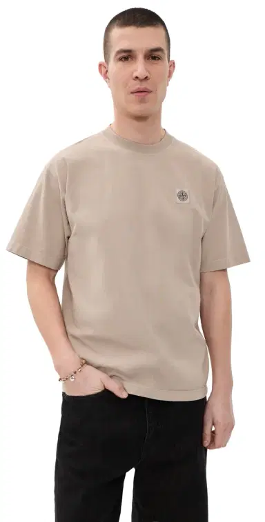 Stone Island Garment Dyed Tee Desert | Thumbnail 1