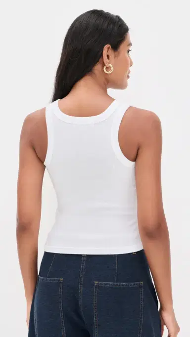 perfectwhitetee Elle Rib Tank White M | Thumbnail 3 perfectwhitetee Elle Rib Tank White M | Thumbnail 3
