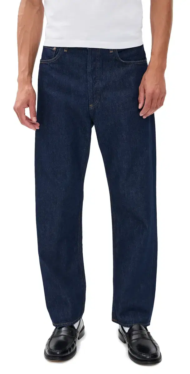 90s Relaxed Straight Leg Jeans Rinse