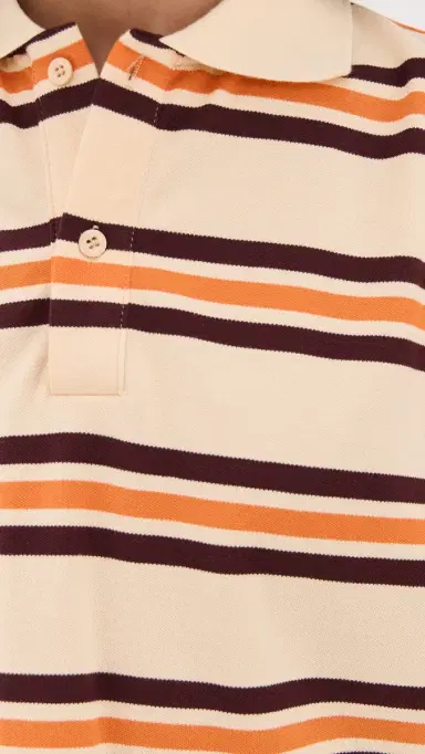 LIONESS Leisure Polo Orange Stripe L | Thumbnail 6 LIONESS Leisure Polo Orange Stripe L | Thumbnail 6